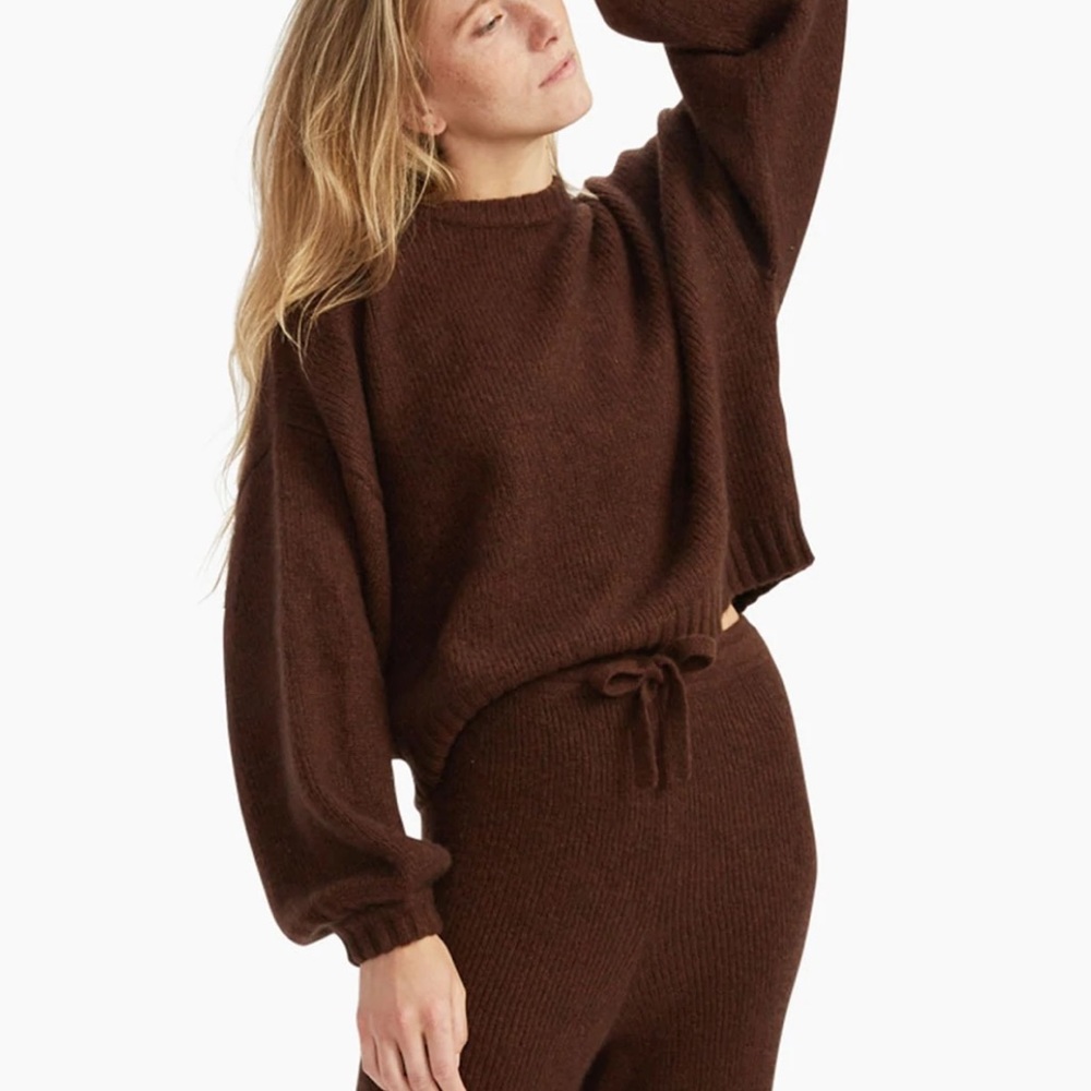 NAADAM luxe Merino cashmere balloon sleeve sweater